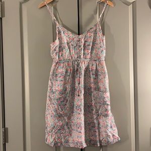 Aerie summer tie waste dress casual pockets size S